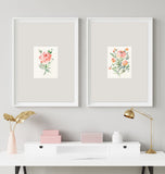 Coral Rose greeting card