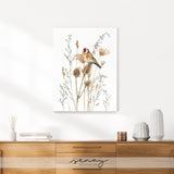 European goldfich bird artwork stretched canvas print by Senay Studio 