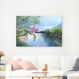 Beautiful watercolour painting by Senay, gallery style stretched canvas wall art made in Ontario Canada senaystudio.com