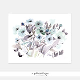 Silvia Giclée Beautiful Watercolour Floral Art Prints by SenayStudio.com