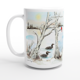 Cardinal and Loons Mug 15oz