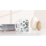 Light Blue Flowers Mug 15oz