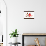 Mr and Mrs Cardinal Art Print & Hanger