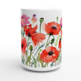 Poppy Garden Mug 15oz