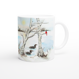 Cardinal and Loons Mug 11oz