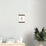 Fawn Cardinal Art Print & Hanger