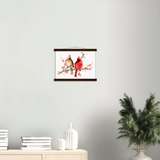 Mr and Mrs Cardinal Art Print & Hanger